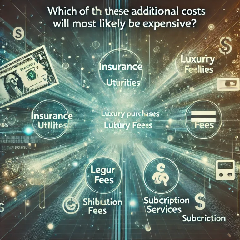 Which of These Additional Costs Will Most Likely Be the Most Expensive?